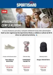 Propagačné noviny SPORTISIMO, platné od 2025-08-09 do 2025-09-01.