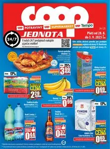 Propagačné noviny COOP, platné od 2025-08-28 do 2025-09-03.