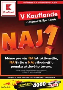 Propagačné noviny Kaufland, platné od 2025-08-28 do 2025-09-03.