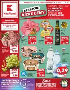 Propagačné noviny Kaufland, platné od 2025-08-28 do 2025-09-03.