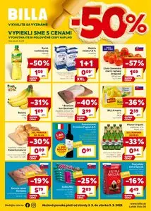 Propagačné noviny BILLA, platné od 2025-09-03 do 2025-09-09.