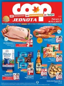 Propagačné noviny COOP, platné od 2025-09-04 do 2025-09-10.