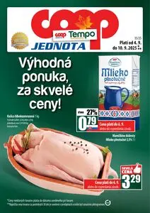 Propagačné noviny COOP, platné od 2025-09-04 do 2025-09-10.