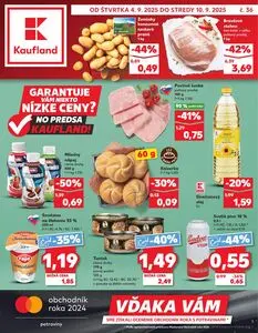 Propagačné noviny Kaufland, platné od 2025-09-04 do 2025-09-10.