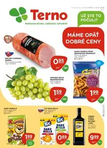 Propagačné noviny Terno, platné od 2025-09-04 do 2025-09-10.