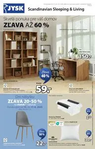 Propagačné noviny JYSK, platné od 2025-08-13 do 2025-09-14.