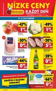 Propagačné noviny Biedronka, platné od 2025-09-11 do 2025-09-17.