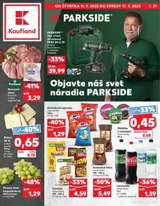Propagačné noviny Kaufland, platné od 2025-09-11 do 2025-09-17.