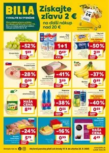 Propagačné noviny BILLA, platné od 2025-09-17 do 2025-09-23.