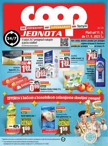 Propagačné noviny COOP, platné od 2025-09-04 do 2025-09-24.