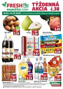 Propagačné noviny FRESH, platné od 2025-09-18 do 2025-09-24.