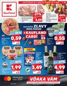 Propagačné noviny Kaufland, platné od 2025-09-18 do 2025-09-24.