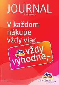 Propagačné noviny dm, platné od 2025-09-01 do 2025-09-30.