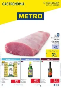 Propagačné noviny METRO, platné od 2025-09-10 do 2025-10-07.