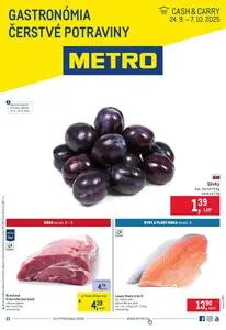 Propagačné noviny METRO, platné od 2025-09-24 do 2025-10-07.