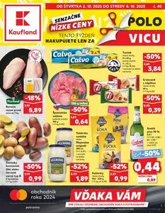 Propagačné noviny Kaufland, platné od 2025-10-02 do 2025-10-08.