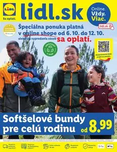 Propagačné noviny LIDL, platné od 2025-10-06 do 2025-10-12.