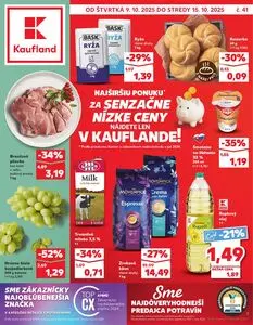 Propagačné noviny Kaufland, platné od 2025-10-09 do 2025-10-15.