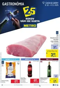 Propagačné noviny METRO, platné od 2025-10-08 do 2025-10-21.