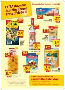 Propagačné noviny KORUNA, platné od 2025-10-10 do 2025-10-22.