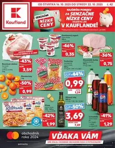 Propagačné noviny Kaufland, platné od 2025-10-16 do 2025-10-22.