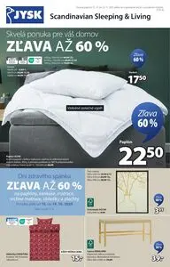 Propagačné noviny JYSK, platné od 2025-10-15 do 2025-11-23.