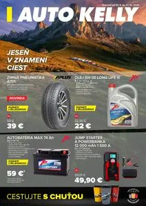 Propagačné noviny AUTO KELLY, platné od 2025-09-30 do 2025-10-27.