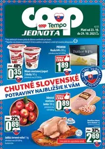 Propagačné noviny COOP, platné od 2025-10-23 do 2025-10-29.