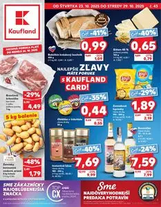 Propagačné noviny Kaufland, platné od 2025-10-23 do 2025-10-29.