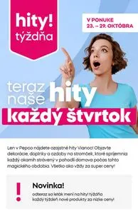 Propagačné noviny Pepco, platné od 2025-10-23 do 2025-10-29.