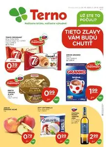 Propagačné noviny Terno, platné od 2025-10-23 do 2025-10-29.