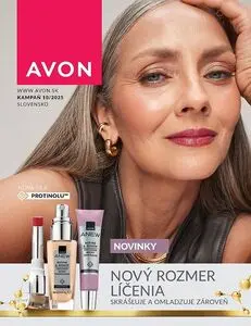 Propagačné noviny AVON, platné od 2025-10-01 do 2025-10-31.