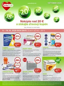 Propagačné noviny Dr. Max, platné od 2025-10-01 do 2025-10-31.
