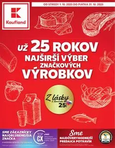 Propagačné noviny Kaufland, platné od 2025-10-01 do 2025-10-31.