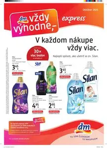 Propagačné noviny dm, platné od 2025-10-15 do 2025-10-31.