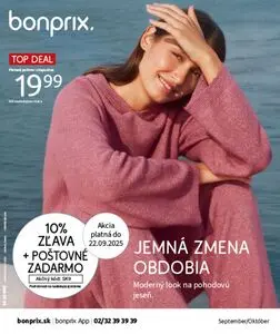 Propagačné noviny bonprix, platné od 2025-10-03 do 2025-11-03.