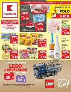 Propagačné noviny Kaufland, platné od 2025-10-30 do 2025-11-05.