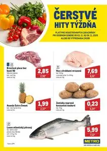 Propagačné noviny METRO, platné od 2025-11-03 do 2025-11-09.