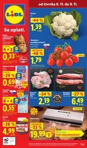 Propagačné noviny LIDL, platné od 2025-11-06 do 2025-11-09.