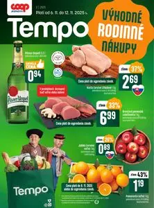 Propagačné noviny COOP, platné od 2025-11-06 do 2025-11-12.