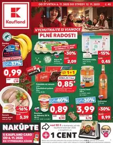 Propagačné noviny Kaufland, platné od 2025-11-06 do 2025-11-12.