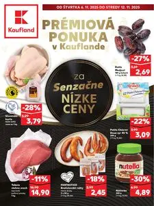 Propagačné noviny Kaufland, platné od 2025-11-06 do 2025-11-12.