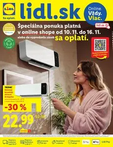 Propagačné noviny LIDL, platné od 2025-11-10 do 2025-11-16.