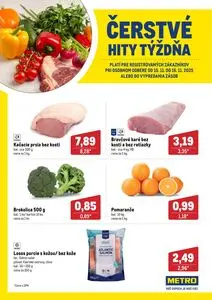 Propagačné noviny METRO, platné od 2025-11-10 do 2025-11-16.