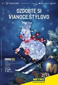 Propagačné noviny METRO, platné od 2025-10-22 do 2025-11-18.