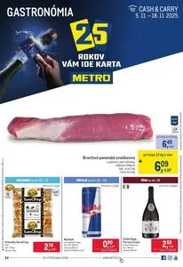 Propagačné noviny METRO, platné od 2025-11-05 do 2025-11-18.