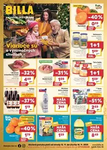Propagačné noviny BILLA, platné od 2025-11-12 do 2025-11-18.