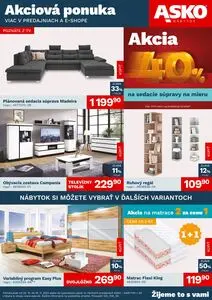 Propagačné noviny ASKO NÁBYTOK, platné od 2025-10-30 do 2025-11-19.