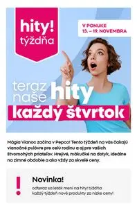 Propagačné noviny Pepco, platné od 2025-11-13 do 2025-11-19.