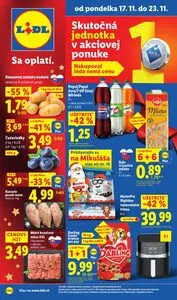 Propagačné noviny LIDL, platné od 2025-11-17 do 2025-11-23.